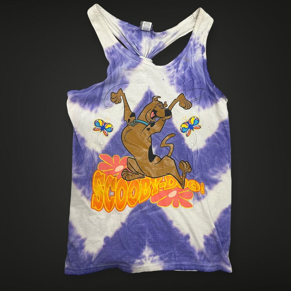 1998 Scooby-Doo Purple Tie Dye Tank Top Women’s One Size Vintage Cartoon Shirt